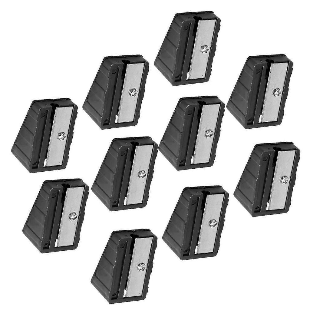10Pcs Portable Billiard Supply Corrector Supply Accessory Pencil Sharpener Shapeblack
