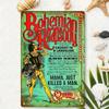 Placca Metallica Vintage Bohemian Rhapsody Arte da Parete in Metallo Poster Retro Queen 8x12 Pollici