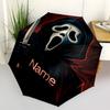 1 Stück Schrei-Maske - Automatischer Regenschirm mit individuellem Namen - Kompaktes 8-Rippen-Design, Langlebiger Kunststoff & Eisen, Täglicher Gebrauch S0106006