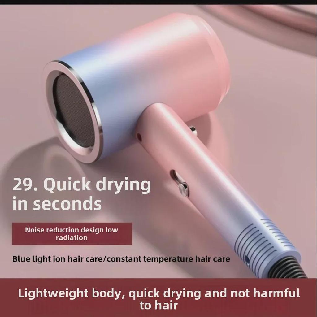 High-Power Hair Dryer with Ion Care and Hot/Cold Settings