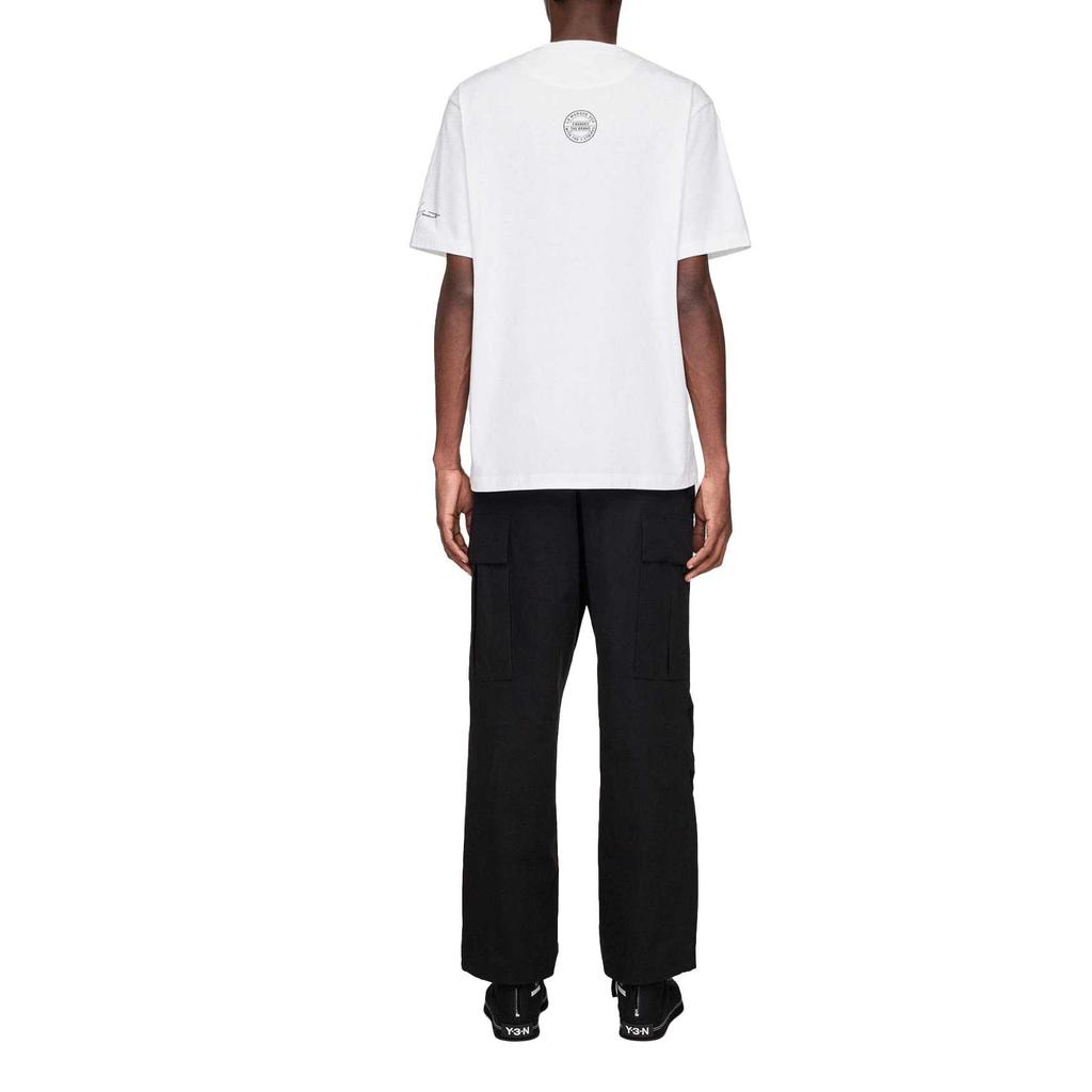 Y-3 X Neighborhood Logo Tee White Unisex Tops JX7449