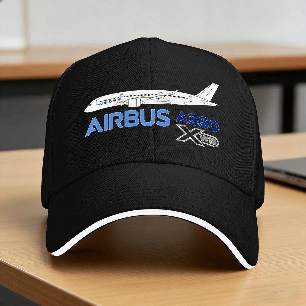 Airbus A350 Line Drawing Casual Baseball Cap Summer Trucker Hat Dropshipping Hip Hop Hats Men Women Vintage Baseball Caps