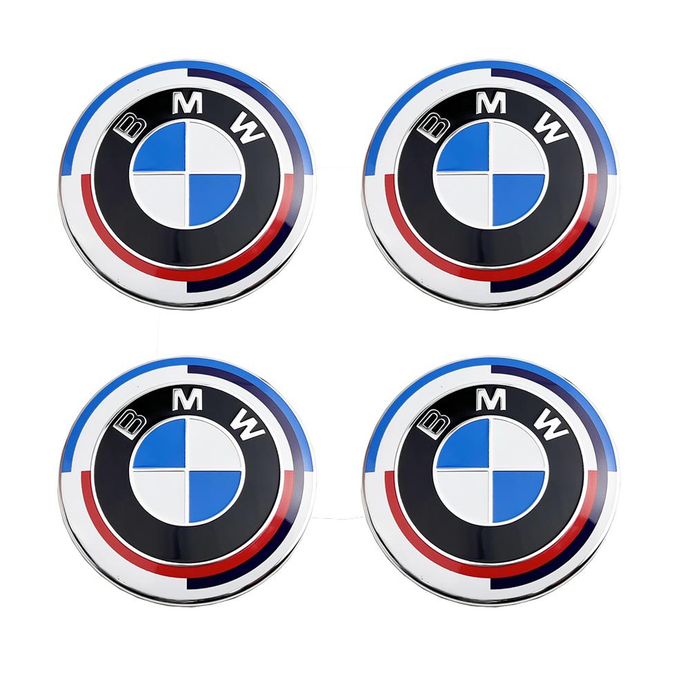 4PCS 56/68MM Car Wheel Center Hub Cap Emblem LOGO For BMW X1 3 X5 E70 E71 M3 F30 F20 F10 F11 G30 E36 E46 E53 E90 E91 E60 E61 E93