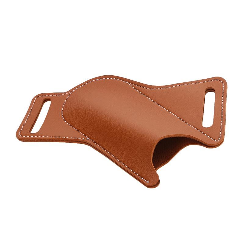 Outdoor Tools For Camping Folding Flick Knife Waist Belt Clip Holder Pocket Knives Anti-Scratch Faux Cowhide Storage Sheath