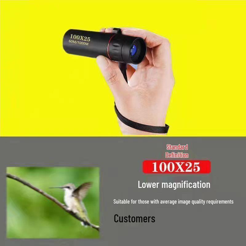 High-Magnification HD Night Vision Monocular for Stargazing & Moon Photography – Dual-Use Day/Night with Mobile Phone Integration for Adults