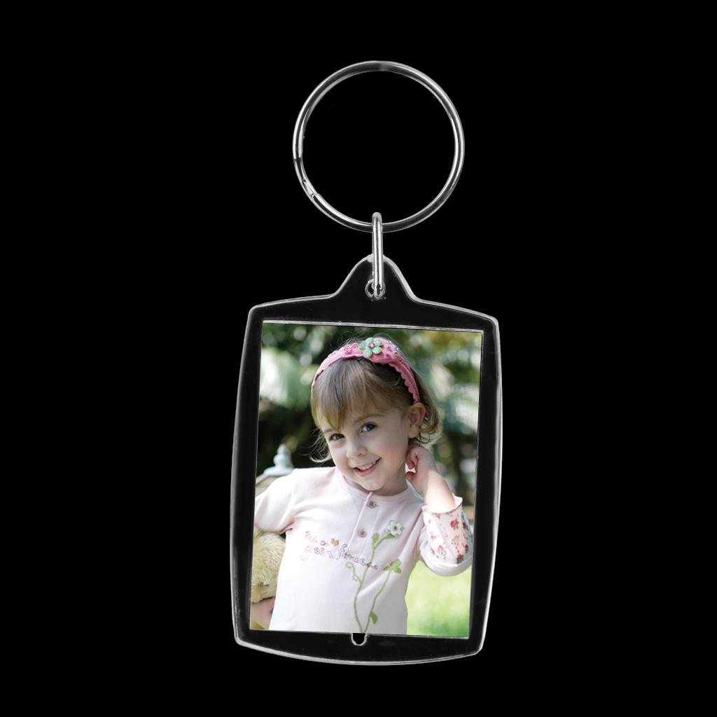10 Acrylic Photo Holder Keyring Keychain