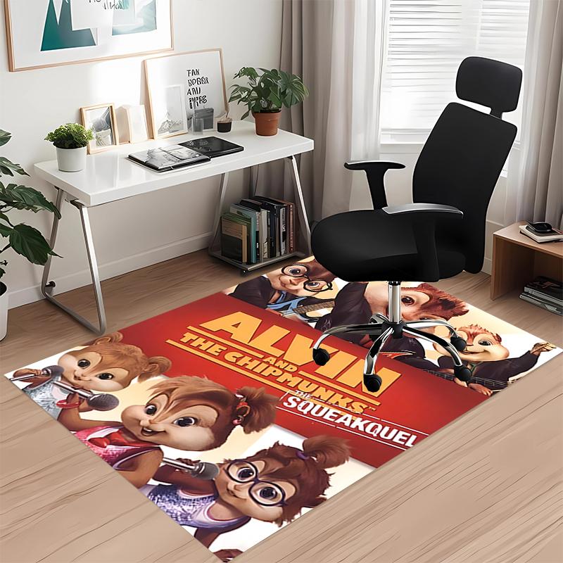 Alvin and the Chipmunks Printed Carpetrugfor Office Chair Living Room Bedroom Kitchen Room Decor Gifts