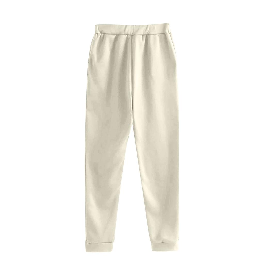 Damen Mode Farbe Langarm Langhose Sport Zweiteiliges Set