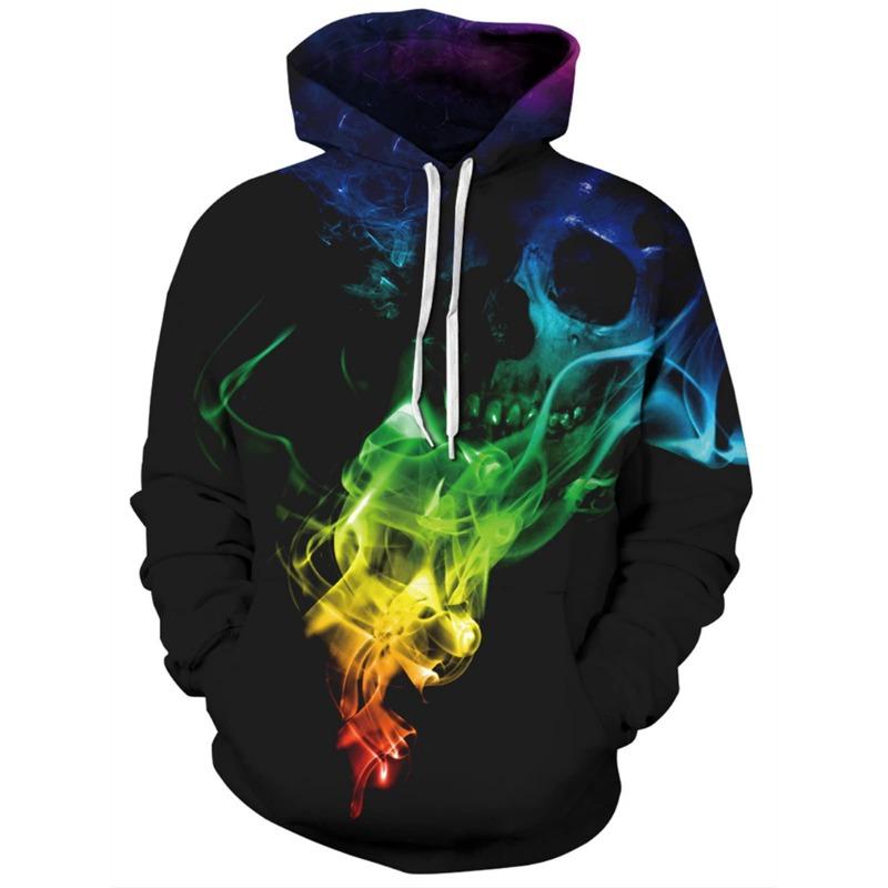 Men's Hoodies  Animal Cat Print 3D Patternv Hooded Autumn Pullover Sweatshirt With Pocket Hoodie Streetwear Loose Comfortable