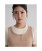 Ribbed Sleeveless Layered Short Sleeve T-Shirt Ivory