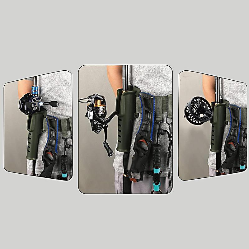 Portable Belt Rod Holder Fishing Gear Tackles Accessories Adjustable Waist Fishing Rod Holder Fishing Rod Pole Inserter