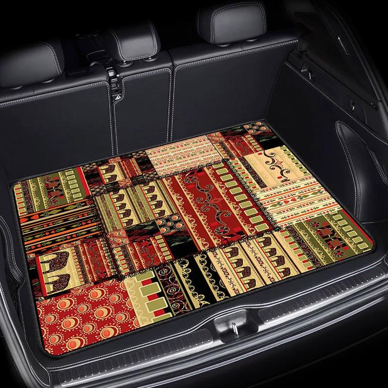 Temu Cross-Border Kofferraummatte: Schmutzabweisende, leicht zu reinigende Kristall-Samtmatte