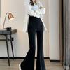 Trendy High-waisted Bell-bottom 2025 Micro-flare Pants New Summer Fashion Versatile Slim Casual Pants