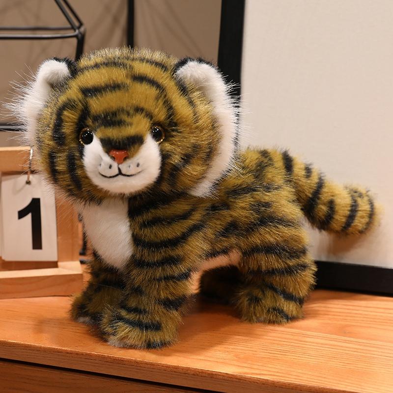 Simulations tiere Flauschige Katze Tiger Leopard Lebensecht Niedlich Zuhause Dcero Hohe Qualität Weich Geburtstagsgeschenke