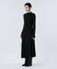 Teulimingbeodeu Draped Jersey One-Piece [ Black ]