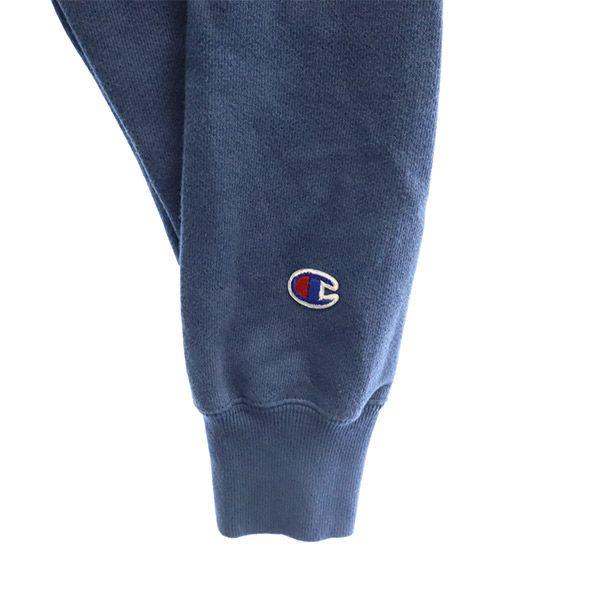 Champion Mono-Blue Replica Reverse Weave Long Sleeve Sweatshirts Men's Used