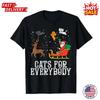 Cats For Everybody Christmas Cat Santa Funny Xmas T-Shirt