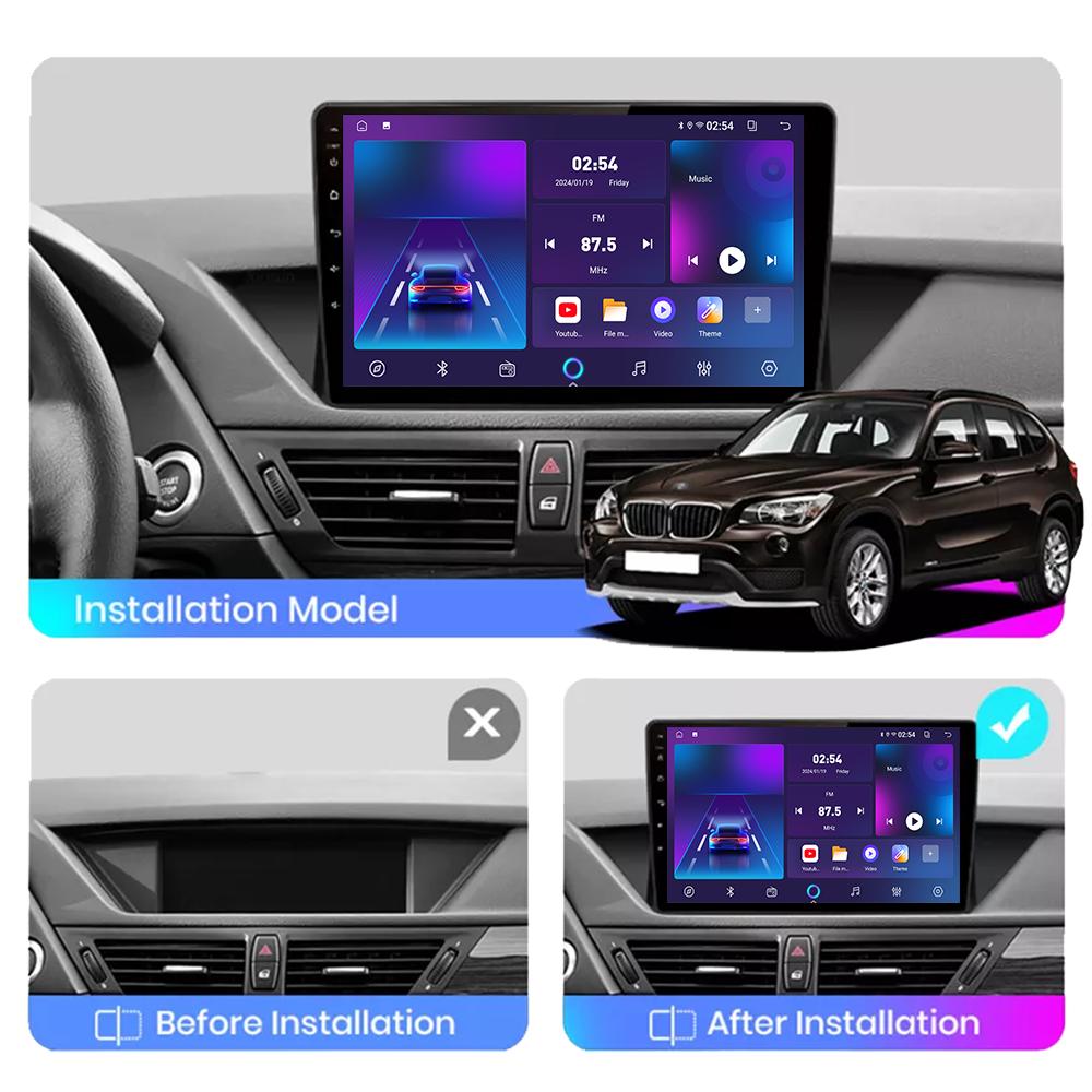Android Carplay Autoradio für BMW X1 E84 2009-2012 Multimedia-Player Head Unit Stereo GPS Navigation BT WIFI 4 + 64GB