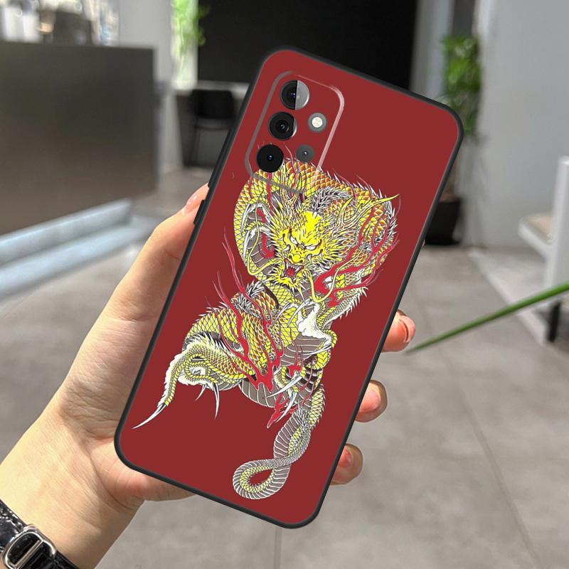 Yakuza Dragon Tattoo Case For Samsung Galaxy A53 A33 A13 A14 A34 A54 A31 A51 A71 A12 A22 A32 A42 A52 A52S Coque
