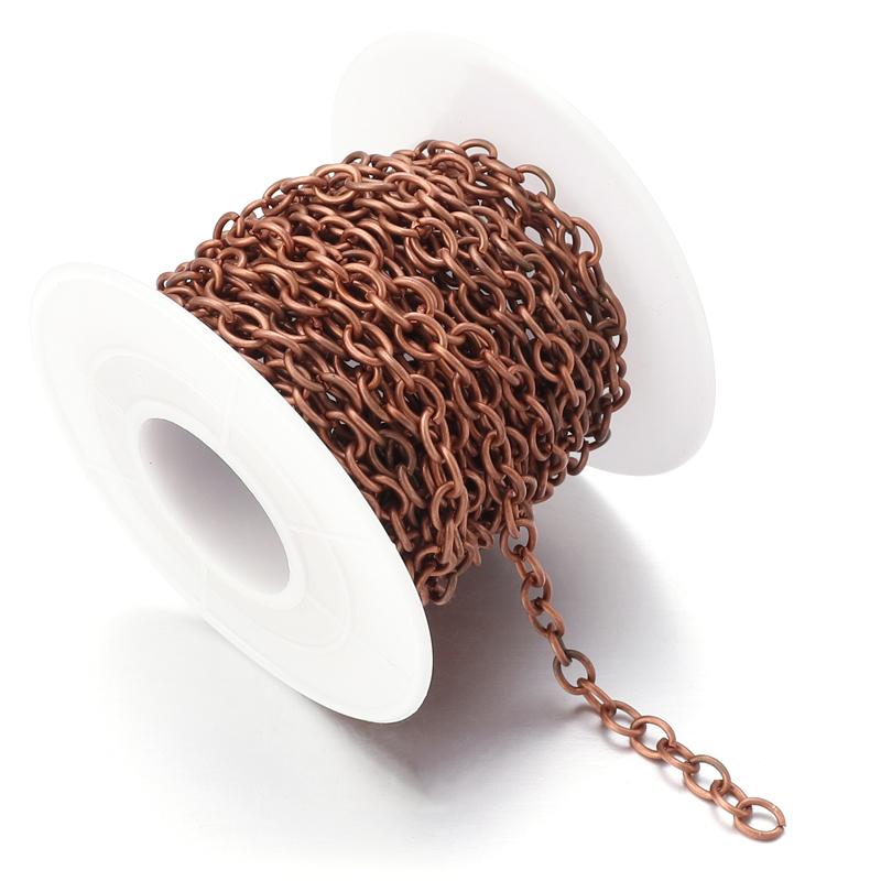 5-10 Yards/Roll High Quality Necklace Chain Bulk Cross Chains For Jewelry Making Findings DIY Necklace Bracelet Chain Materials