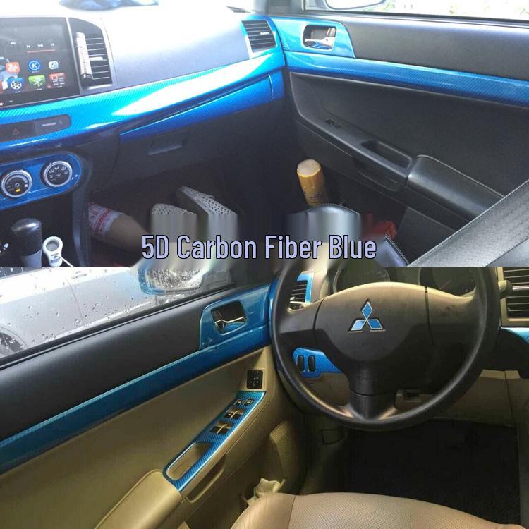 Lancer Interior Carbon Fiber Console & Shift Stickers