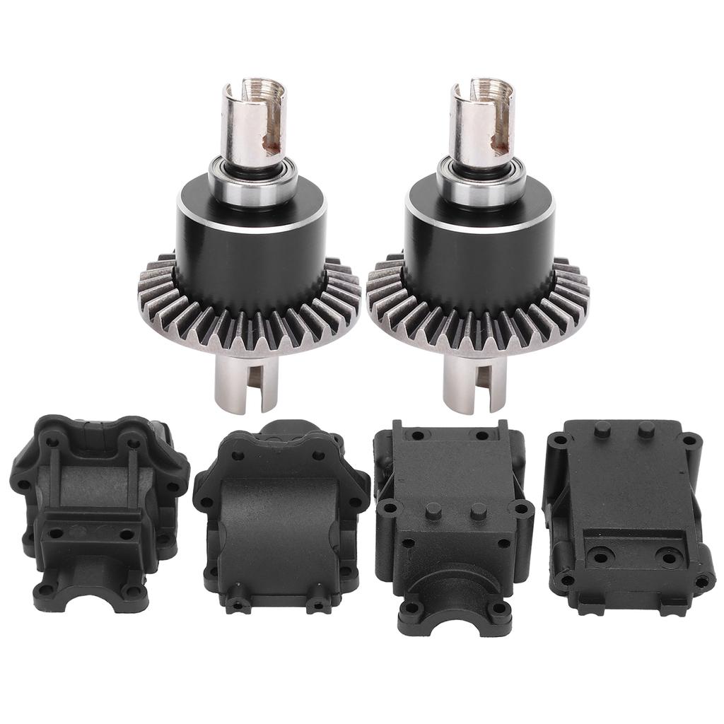 4pcs Plastic Gear Box2pcs Metal Differential Set for WLtoys 144001 1 14 Remote Control Car