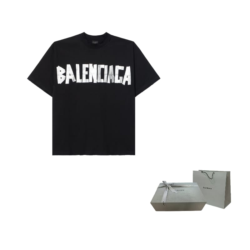 Balenciaga T krekls sieviešu melns parasts
