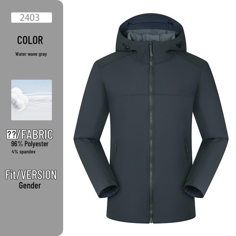 Unisex Windproof Softshell Parka: Waterproof Hiking Jacket for Autumn/Winter