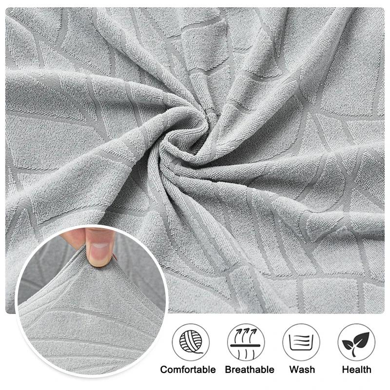 2-Pieces Club Chair Slipcover Stretch Armchair Cover Jacquard Tub Chair Cover Sofa Cover for Living Room Furniture Protector