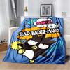 Warm Soft Bad  Icon Blanket Fluffy Children and Adults  Sofa Plush Bedspread Throw Blanket for Sofa Bed