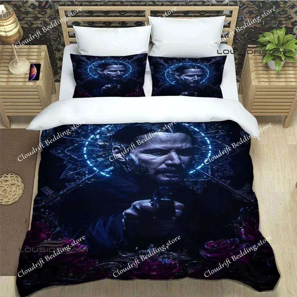 Movie John Wick printed Bedding Sets exquisite bed supplies set duvet cover bed comforter set bedding set luxury birthday gift02
