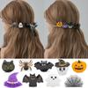 1PC Halloween Bat Pumpkin Spiders Hair Clip For Kids Party Costume Accessories Practical Acrylic Design Safe Hairpins