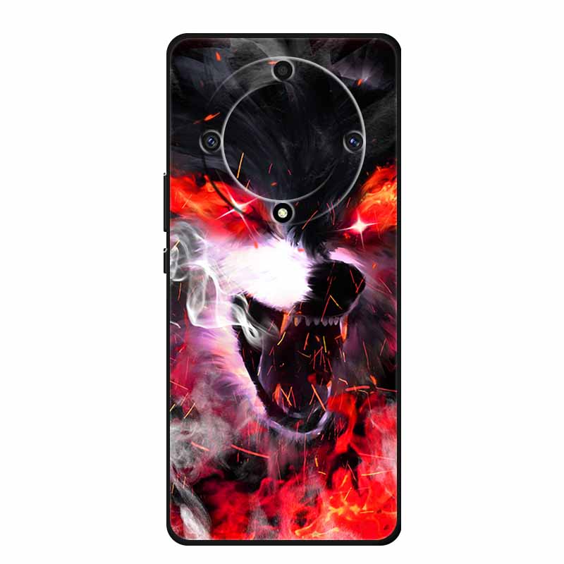 For Honor X9a 5G Cover RMO-NX1 HonorX9a Soft TPU Silicone Painted Cat Phone Case for Huawei Honor X9A Coque Bumper X 9A X9 A Bag