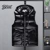 Breathable Vest Coat Comfortable Down Sleeveless Zipper Collar Hooded Men Stand Closure Winter Outwear
