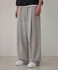 BOUNDARY One-Pleat String Long Sweatpants [Gray]