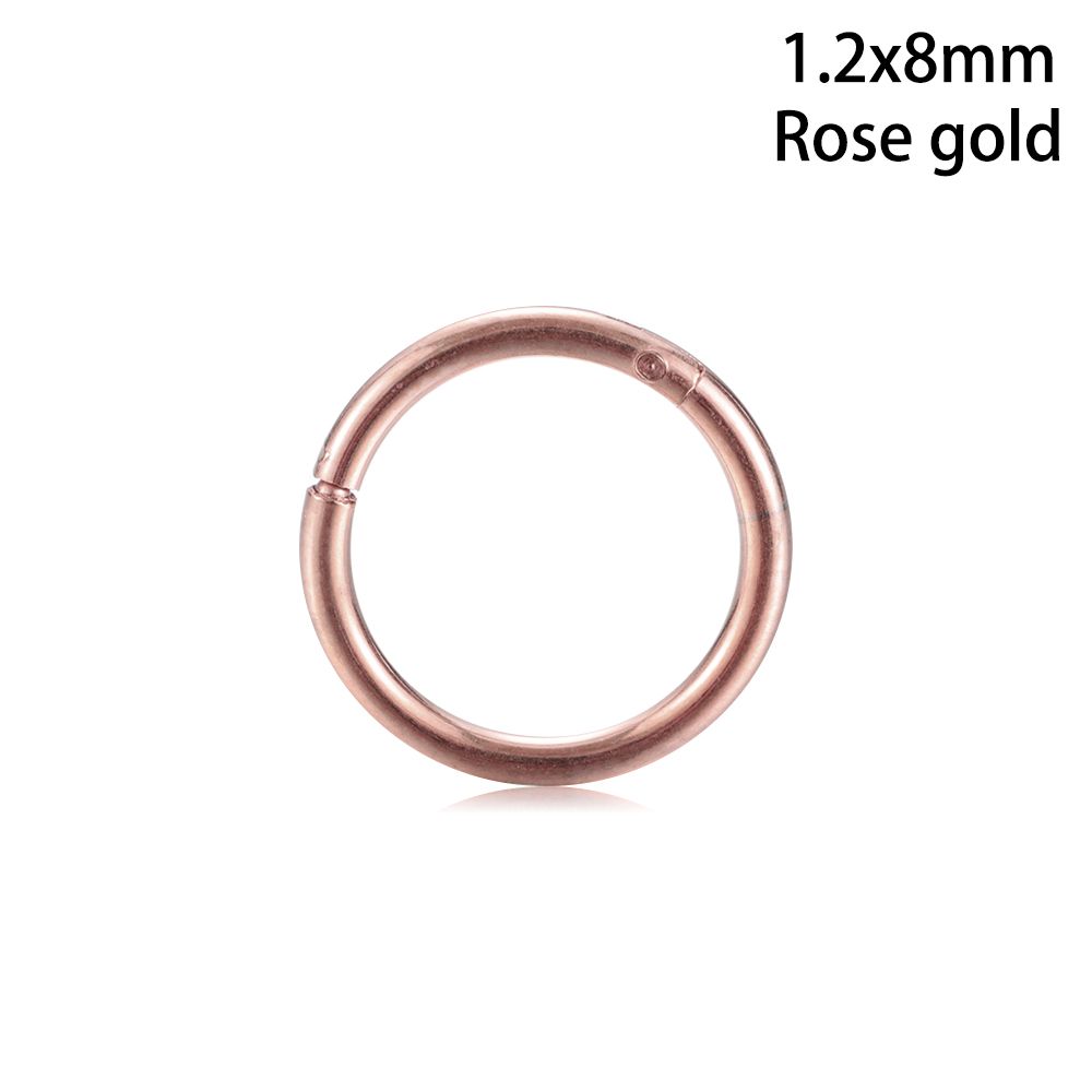 1Pc Hot Unisex Titan Stahl Scharnier Segment Ohr Helix Tragus Nase Hoop Lippen Ring Piercing Septum