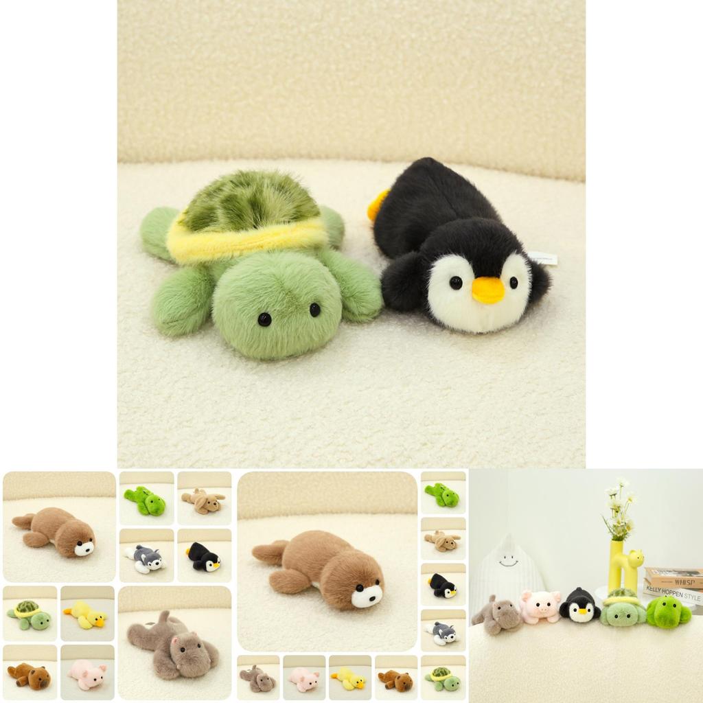 Cute Plush Animal Pillow Soft Toy Collection Featuring Adorable Dog Dinosaur For Kids
