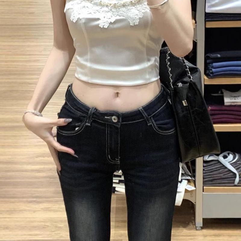 

Women s High Waist Retro Dark Blue Flared Jeans M темно-синього кольору