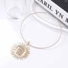 Simple Fashion Alloy Exaggerated Sunflower Pendant Collar Casual Versatile Daily Women's Models