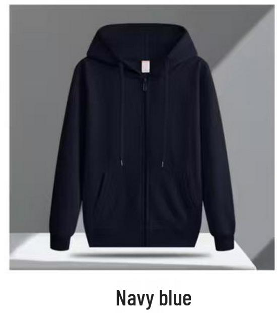 Unisex Warm Hooded Cardigan: Autumn & Winter Thick Fleece Casual Jacket