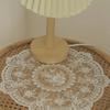 1pc Vintage Crochet Lace Tablecloth Floral Pattern - Perfect As Heat Resistant  Air Fryer Dust Cover, and Home Decor Lace Tablecloth Bohemian Placemat