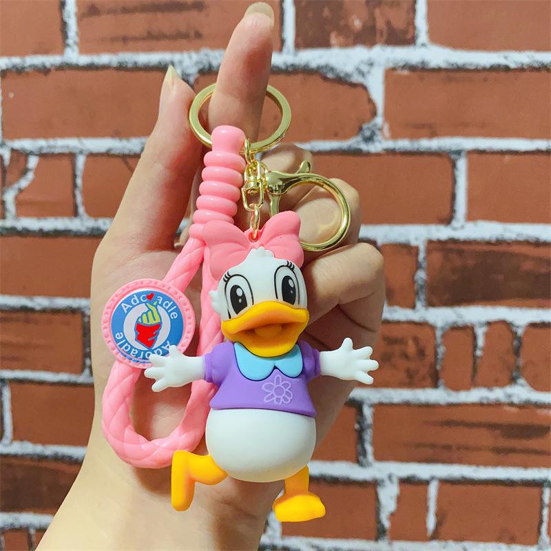 Cute Cartoon Animal Keychain Bag Charm & Car Pendant Toy for Kids
