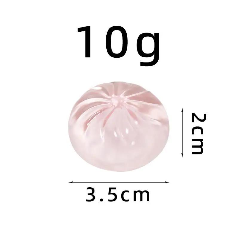 Mini Glitter Dumpling Squishes Stress Relief Toy With Dumplings Steamer Fidget Sensory Squeeze Ball Simulation Food Squishy Bun