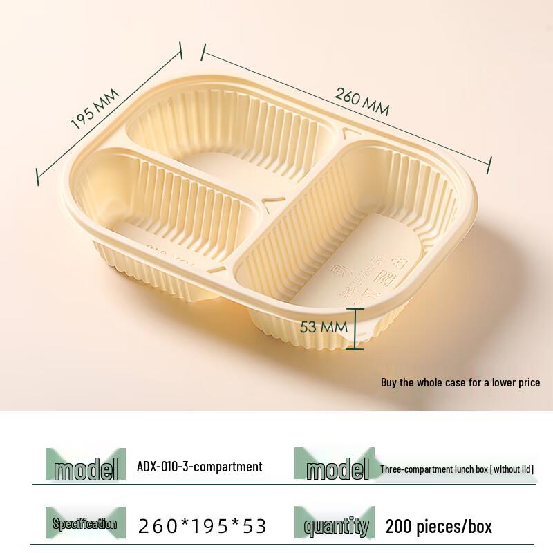 Biodegradable Corn Starch Lunch Box