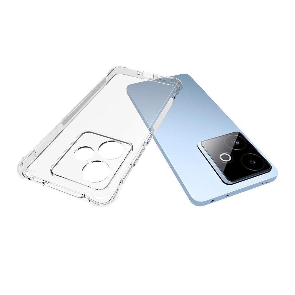For Realme GT 7T 5G TPU Case WANLONFENG WL2 Series 2.0mm Phone Cover with 2Pcs Tempered Glass Films