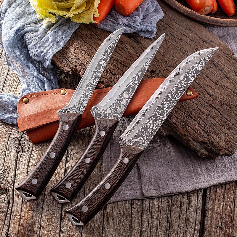 Damascus Steel VG10 Bone Cutting Knife 67 Layers of High Carbon Steel Forged From The Cutting Knife Meat and Fish Cutting Knife