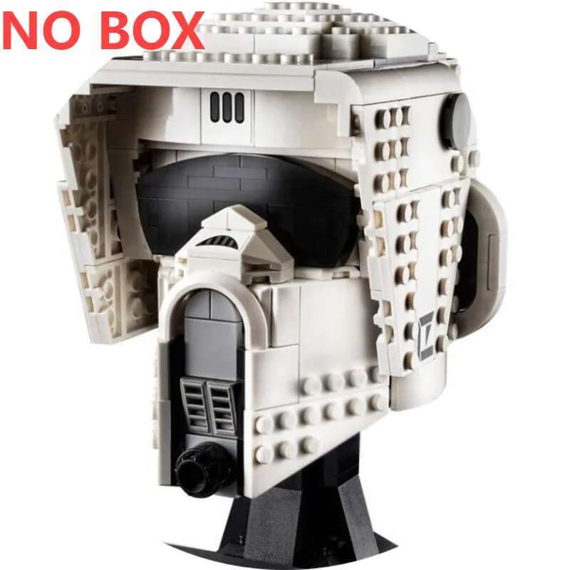 Hełm Pilota Myśliwca Kosmicznego Klocki do Budowania Dekoracja Biurka Bobas Leias Jangos Kylos Fetts Rens Klocki Prezent Upominki na Przyjęcie