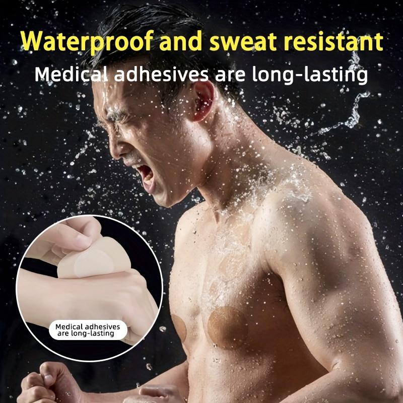 20 pair Men's Silicone Nipple Covers: Comfort-Fit, Invisible Sports Shields, Anti-Chafing, Secure & Disposable