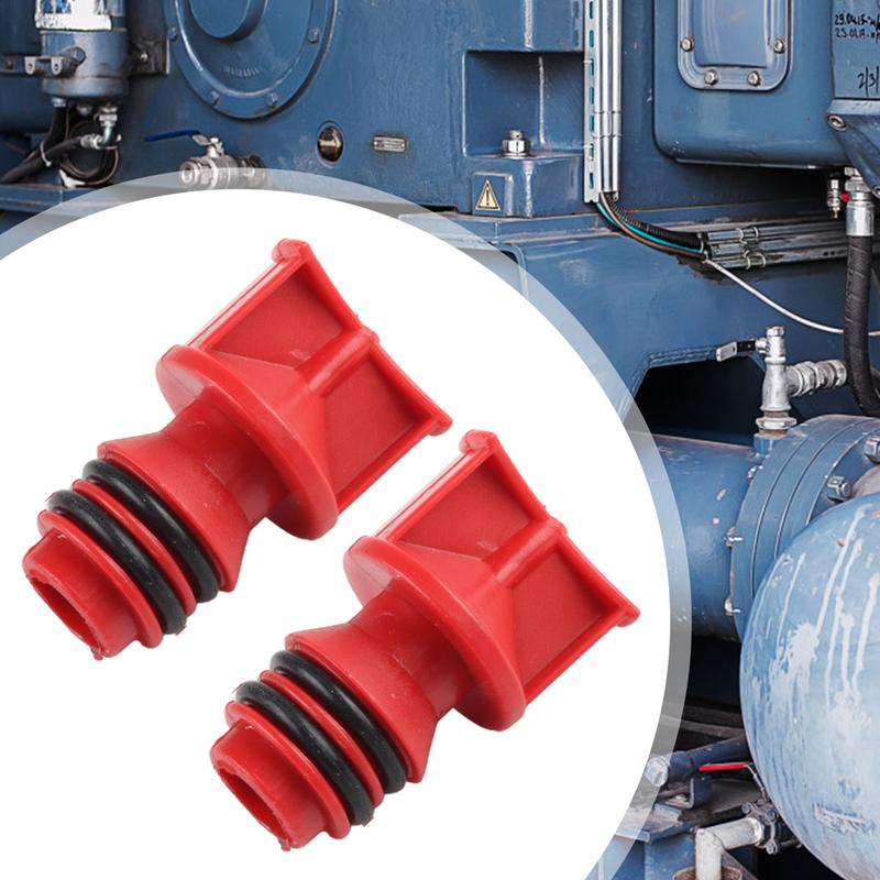 2Pcs/set Air Compressor Oil Plugs Male Thread Dia Oil Breather Caps Air Compressor Oil Plugs Piston Plastic Pneumatic Tool