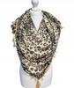 Scarf with Fringes, Leopard Print, Spring 26